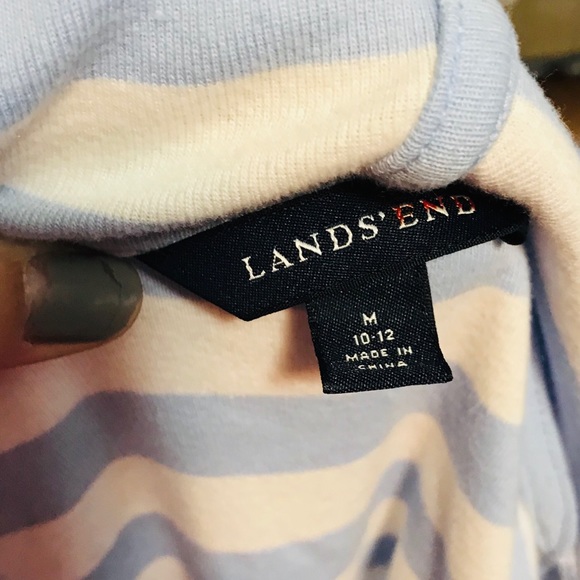 Lands End Striped Hoodie - Picture 5 of 6